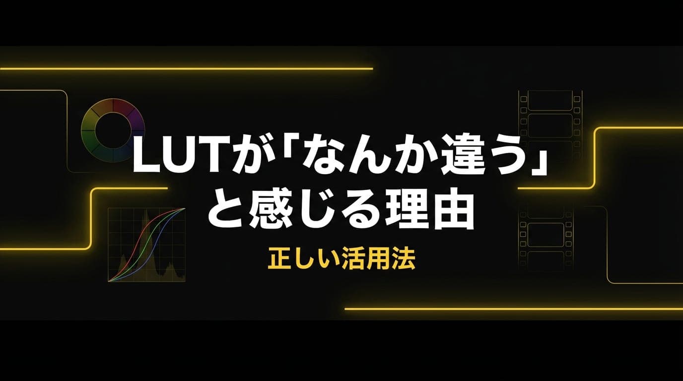 LUTが「なんか違う」と感じる理由 OG画像