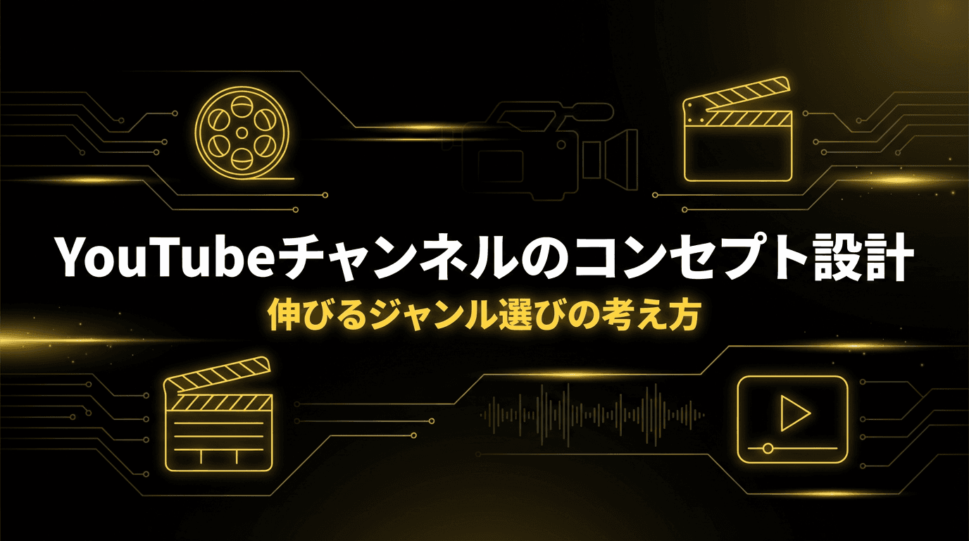YouTubeチャンネルのコンセプト設計|伸びるジャンル選びの考え方