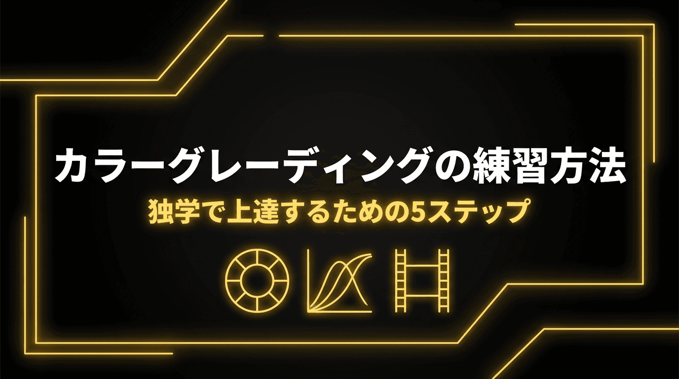 カラーグレーディングの練習方法|独学で上達するための5ステップ