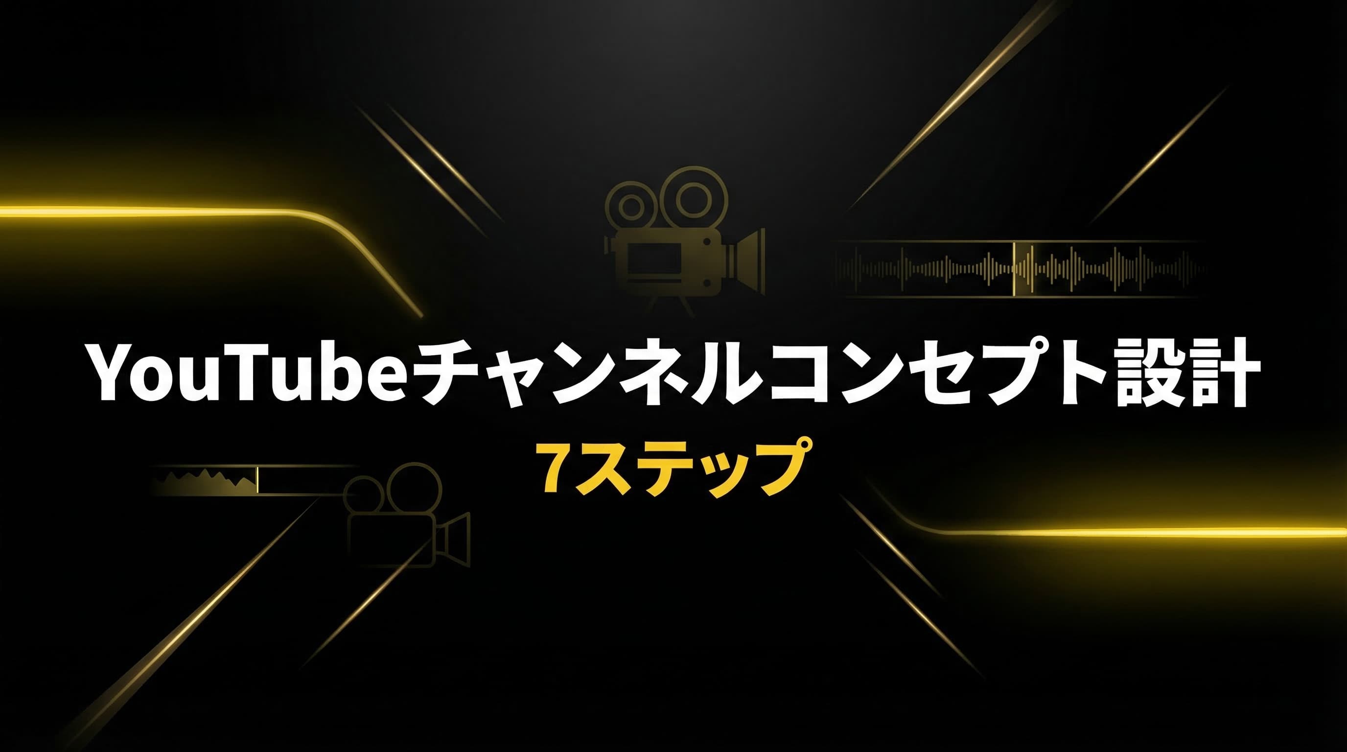 9割が間違えるYouTubeチャンネルコンセプト設計|失敗しない7ステップ