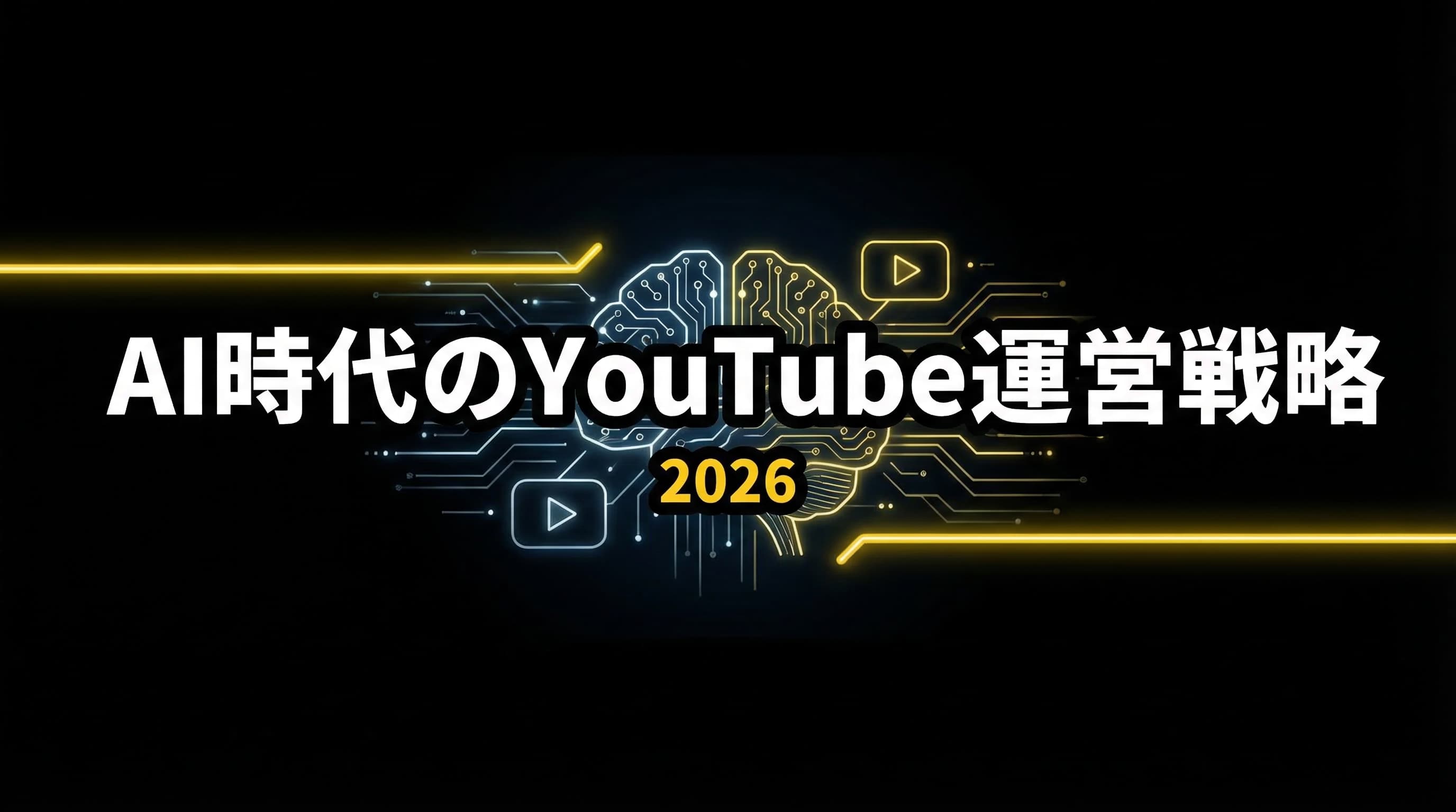 AI時代のYouTube運営戦略2026|活用法と人間が勝つ方法