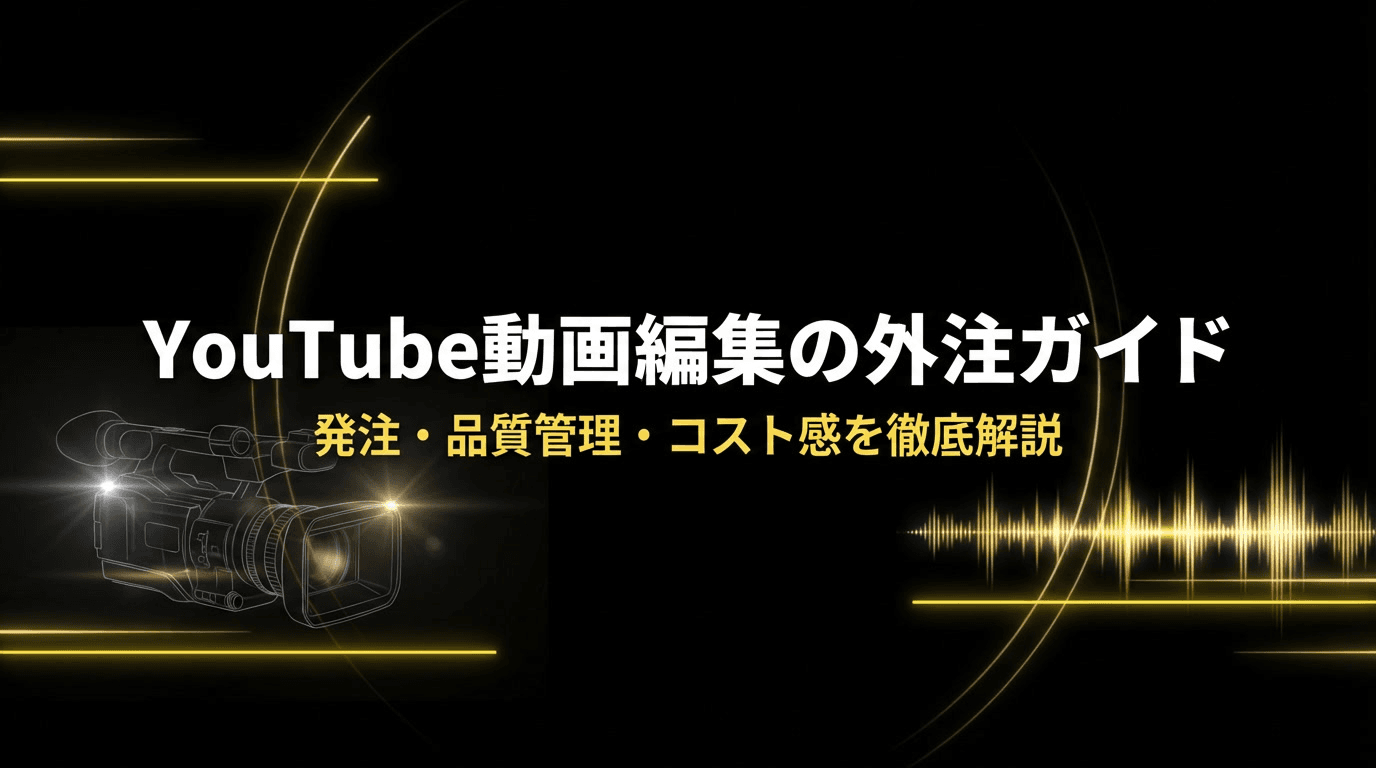 YouTube動画編集の外注ガイド|発注・品質管理・コスト感を徹底解説