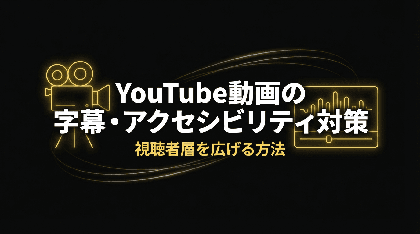 YouTube動画の字幕・アクセシビリティ対策で視聴者層を広げる方法